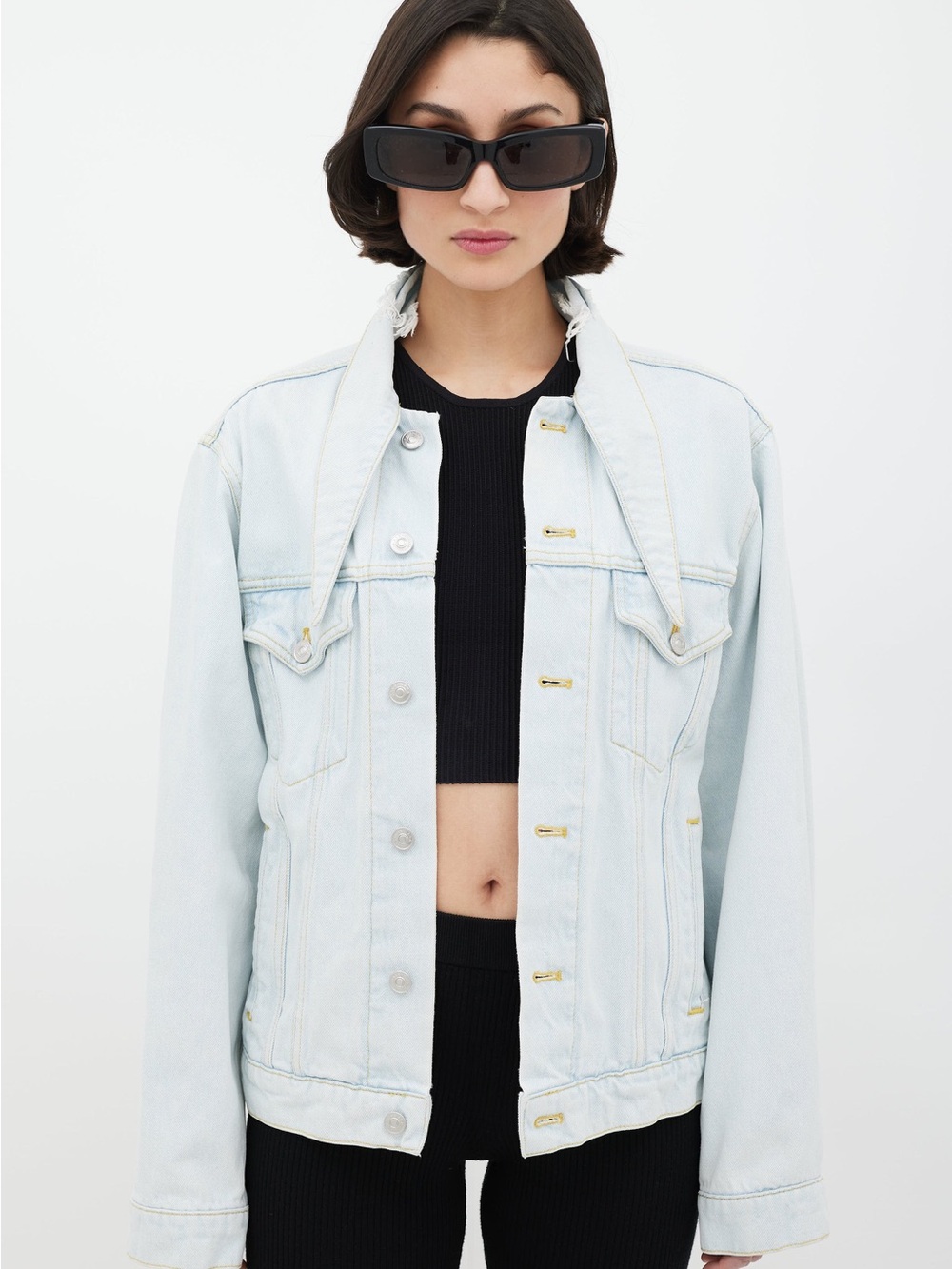 Balenciaga Light Blue Washed Denim Jacket